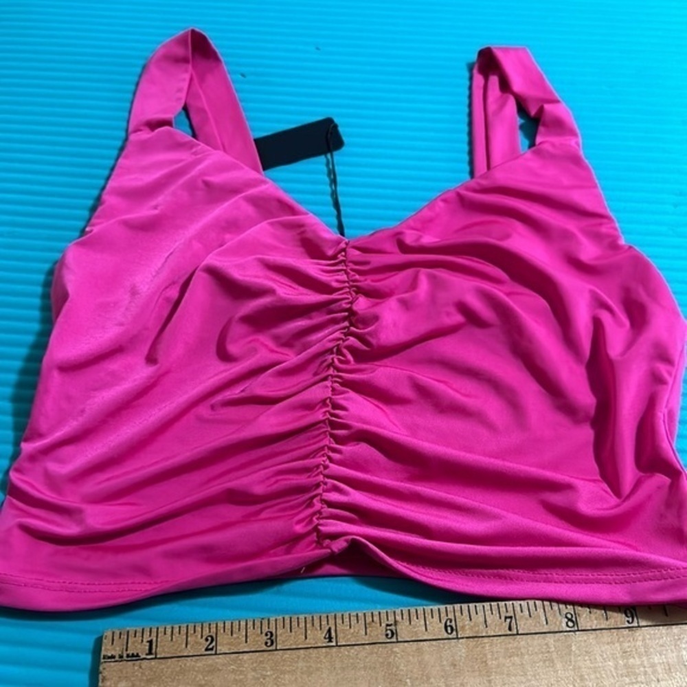 - Krisa NWT luxury boutique cropped silky top. Revolve brand
